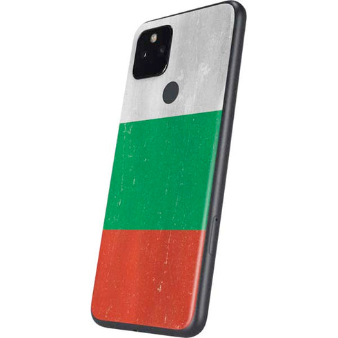 Bulgarian Flag Distressed Google Pixel 4a 5G Skin
